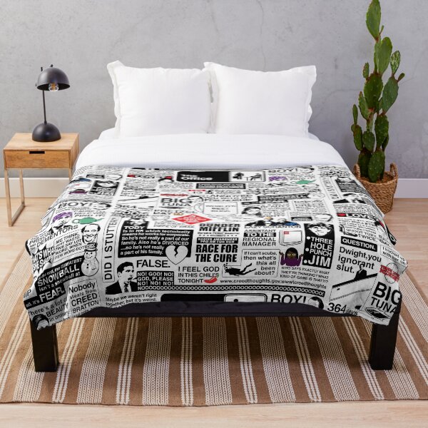 Wise Words From The Office - The Office Quotes (Variant) Throw Blanket