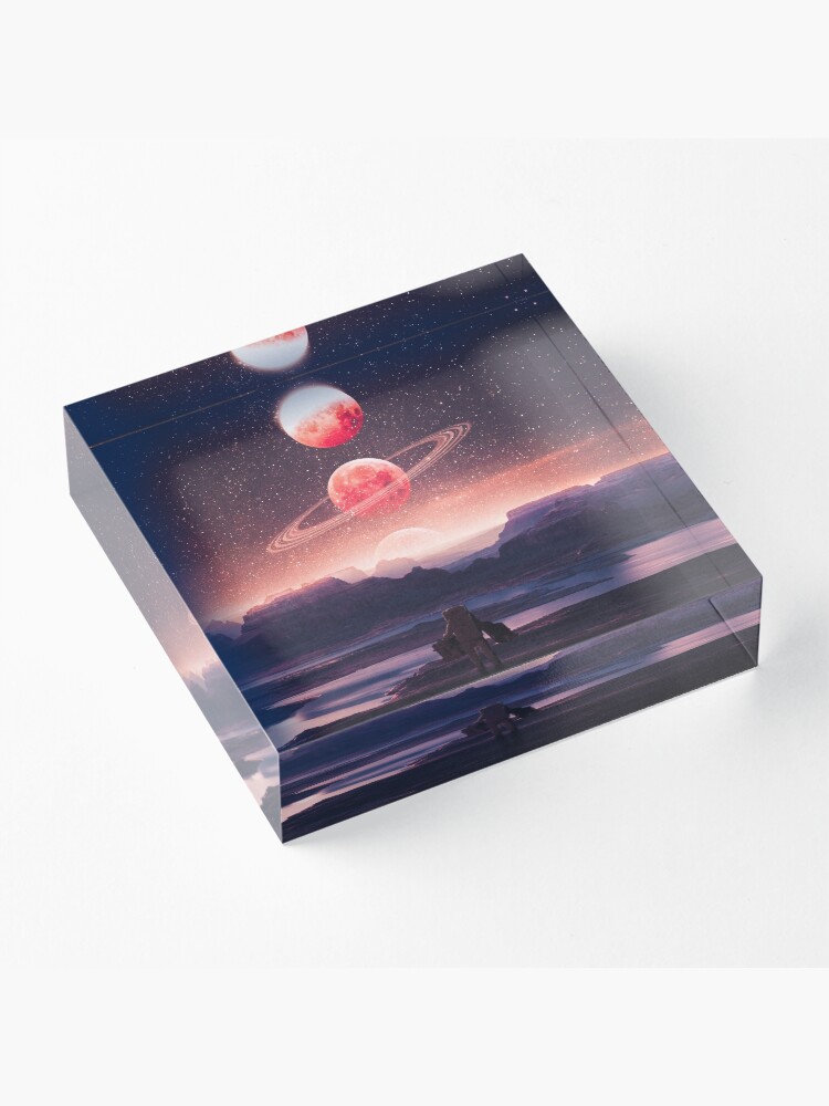Alternate view of Not A Home Acrylic Block