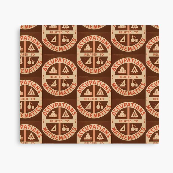 Occupations Mathematics Canvas Print