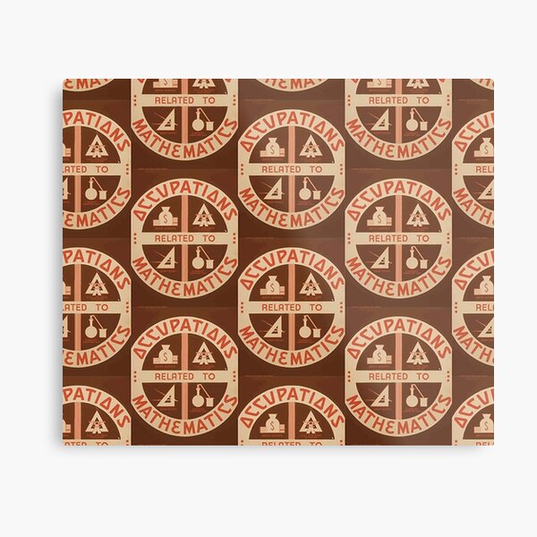 Occupations Mathematics Metal Print