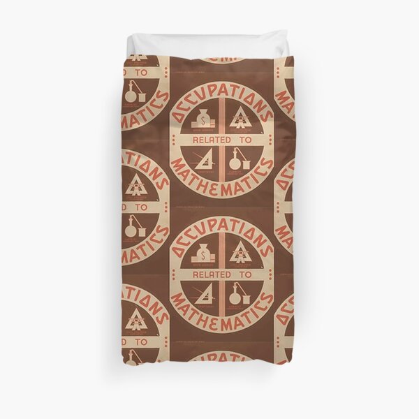 Occupations Mathematics Duvet Cover