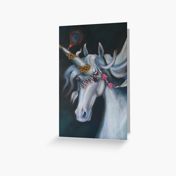 Unique-orn Greeting Card