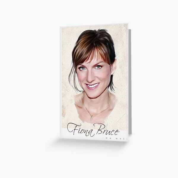 Fiona Bruce portrait Greeting Card