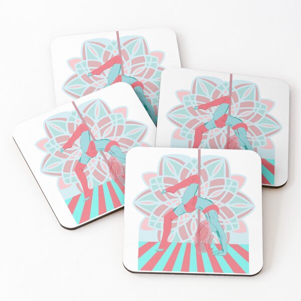 Item preview, Pole Fitness Pink/Teal designed and sold by SmirkingDesigns.