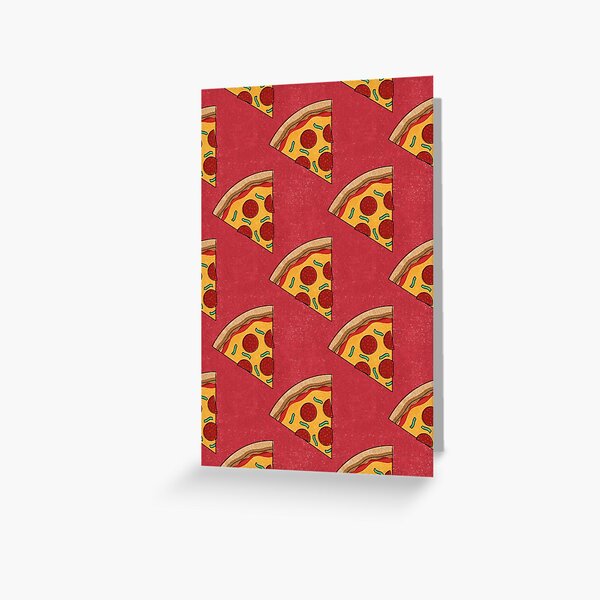 FAST FOOD / Pizza - pattern Greeting Card