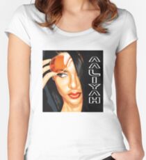 aaliyah name Fitted Scoop T-Shirt