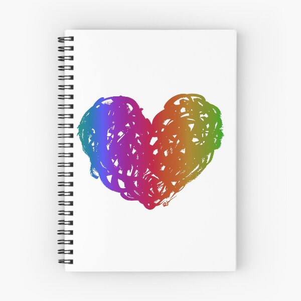 Item preview, Rainbow heart designed and sold by atelierkota.