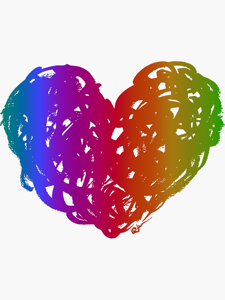 Rainbow heart by atelierkota