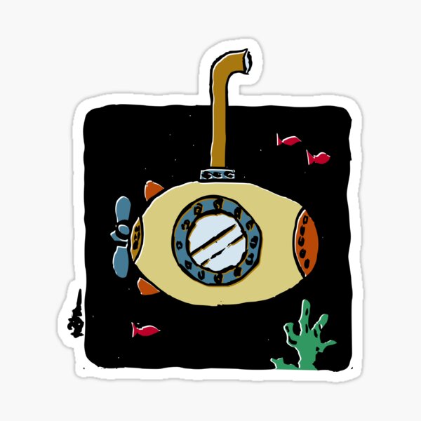 Yellow submarine Sticker