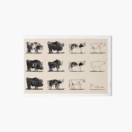 Picasso Bulls Art Board Print