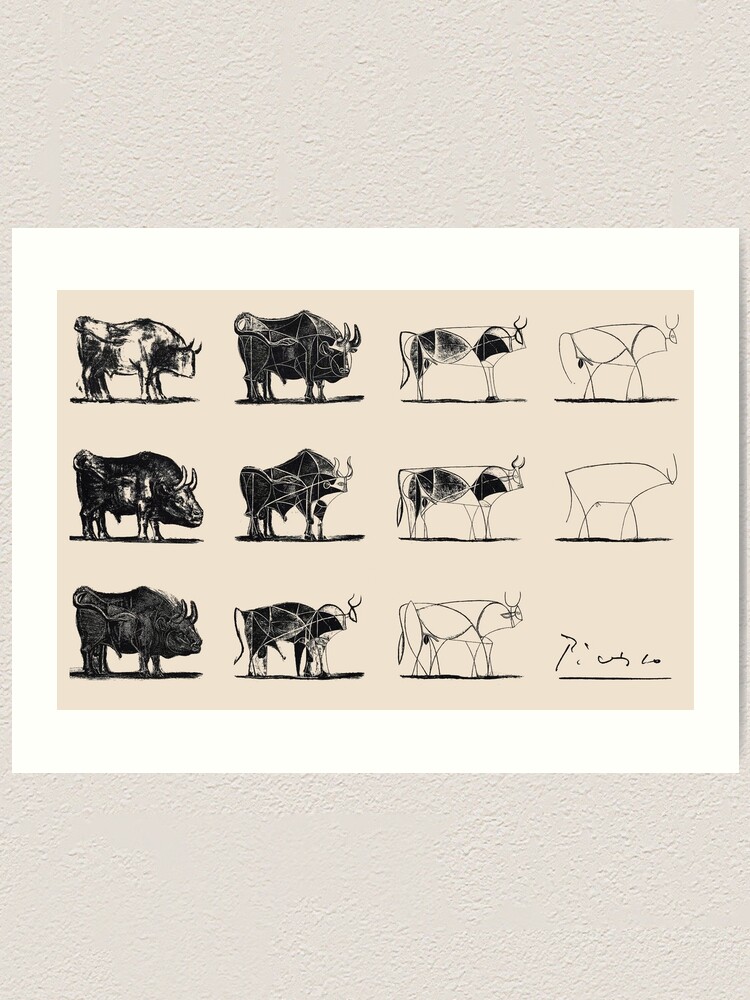 Alternate view of Picasso Bulls Art Print