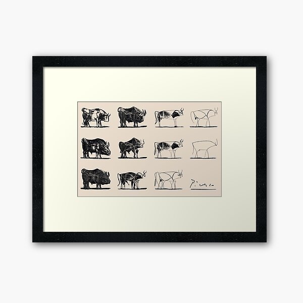 Picasso Bulls Framed Art Print