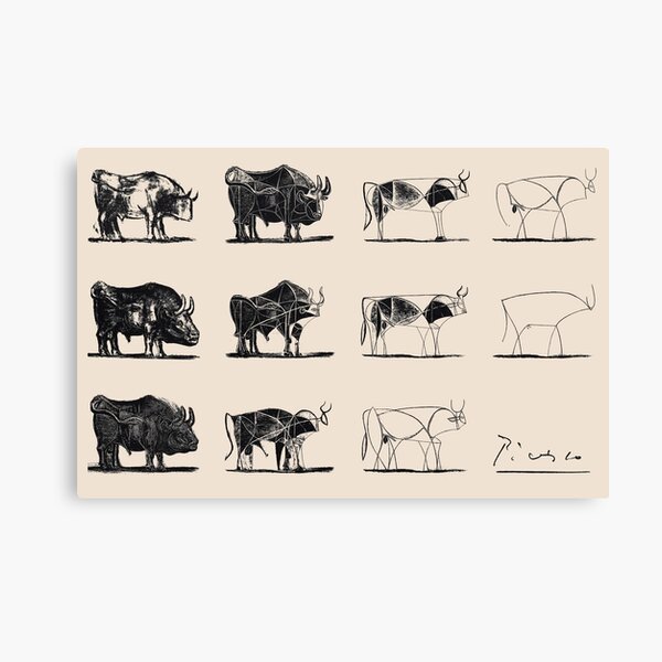 Picasso Bulls Canvas Print
