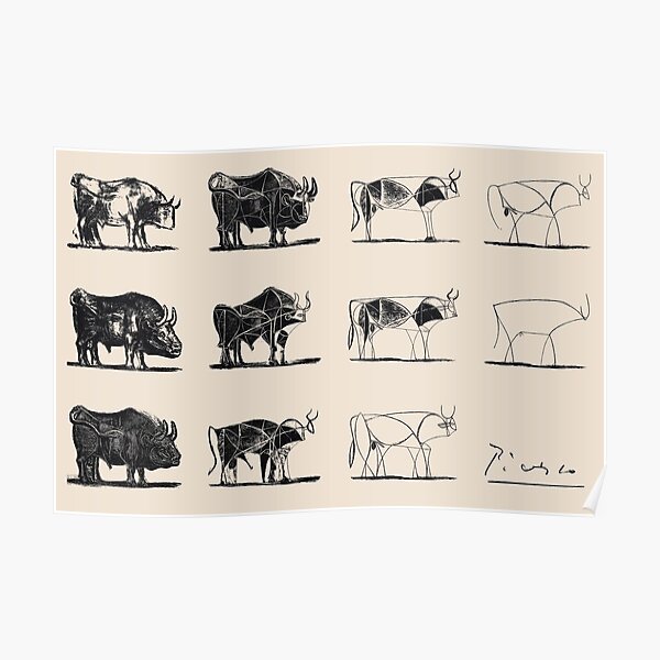 Picasso Bulls Poster