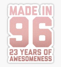 23rd Birthday Gift Adult Age 23 Year Old Women Girl Daughter Sticker