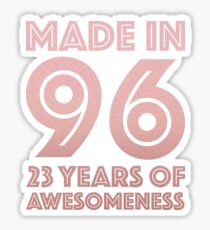 23rd Birthday Gift Adult Age 23 Year Old Women Daughter Girl Sticker