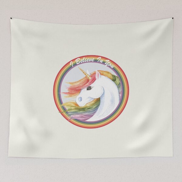 Artikelvorschau, Regenbogen-Einhorn entworfen und verkauft von LCWaterworth.