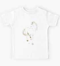 Atemberaubendes Dot Shaded Stripey Unicorn! Kinder T-Shirt