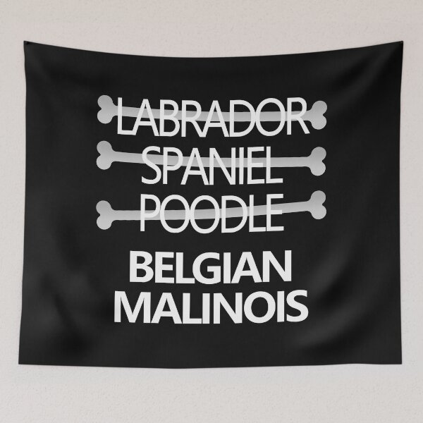 Item preview, Belgian Malinois Dog Breed Text design designed and sold by GetItGiftIt.
