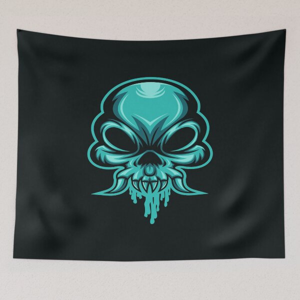 Item preview, Alien Skull designed and sold by leen12 Art Designs Prints.