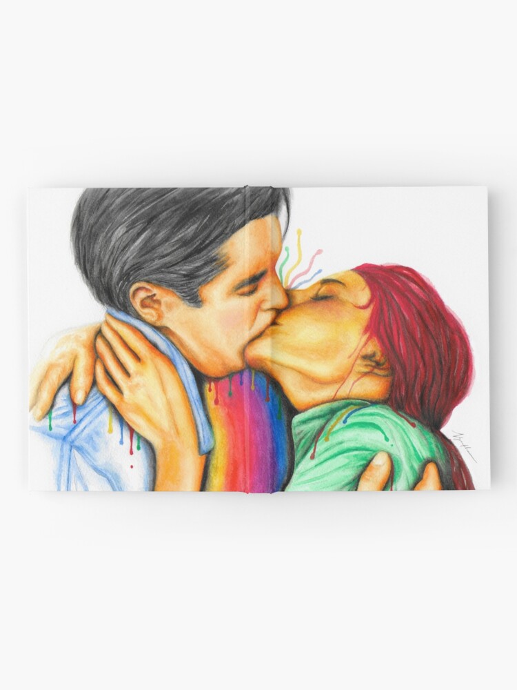 Cinema Kiss - Love Art Kiss Kissing Romance Relationship Couple  Illustration Drawing Movie Cinema Drawing by Nymphainna AB