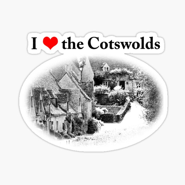 I Love the Cotswolds (Arlington Row) Sticker