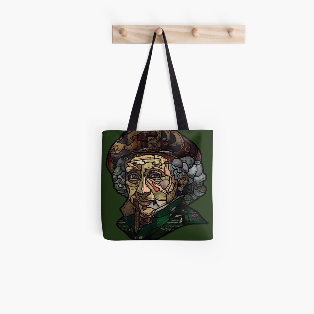 digital collage after self portrait of Rembrandt Tote Bag