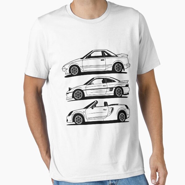 Item preview, Toyota MR2 Generations Side Best Shirt Design designed and sold by CarWorld.