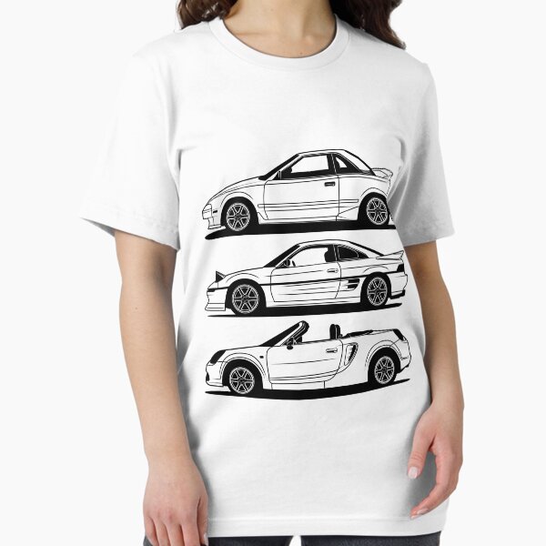 Item preview, Toyota MR2 Generations Side Best Shirt Design designed and sold by CarWorld.