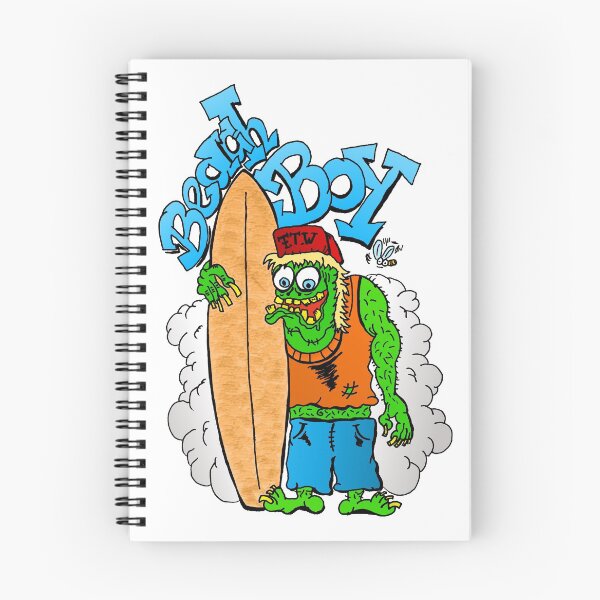 Item preview, Beach Boy Surfer Monster - waiting for big wave - black designed and sold by Marcel Wirth.