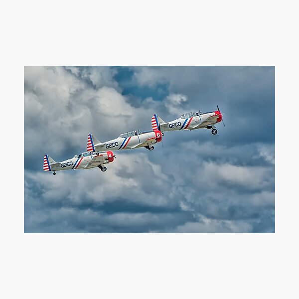 Aperçu de l'œuvre Warbirds de la seconde guerre mondiale créée et vendue par Joe Saladino.