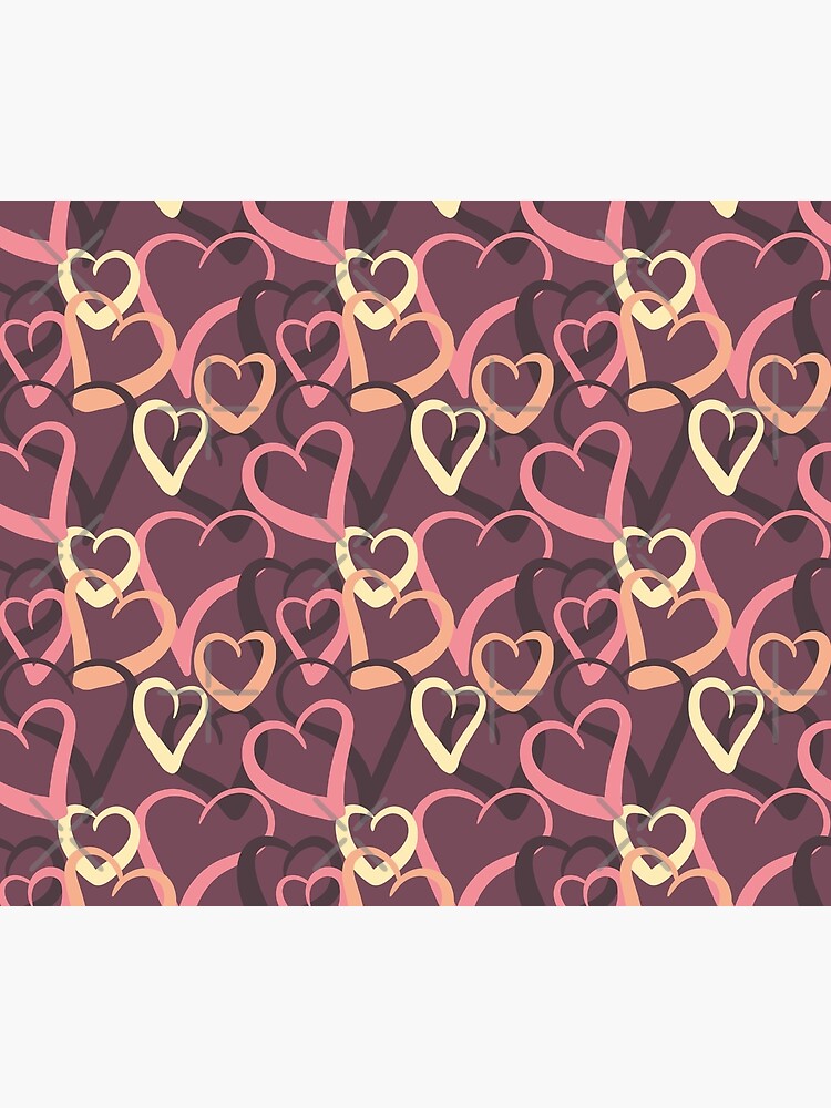 Sugary hearts on plum by nobelbunt