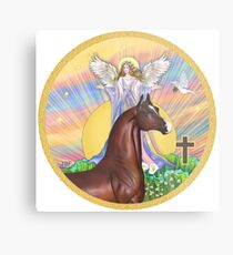 Sunrise Angel - Pferd (Kastanie) Metalldruck