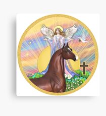 Sunrise Angel - Pferd (Kastanie) Leinwanddruck