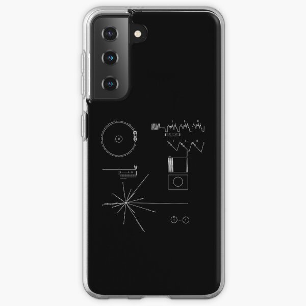 y fue enviado al espacio en la nave espacial Voyager de 1977 con la esperanza de que algún día sea encontrado por una forma de vida extraterrestre Funda blanda para Samsung Galaxy