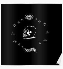 STICK AND POKE TATTOO CRYSTAL SKULL Poster