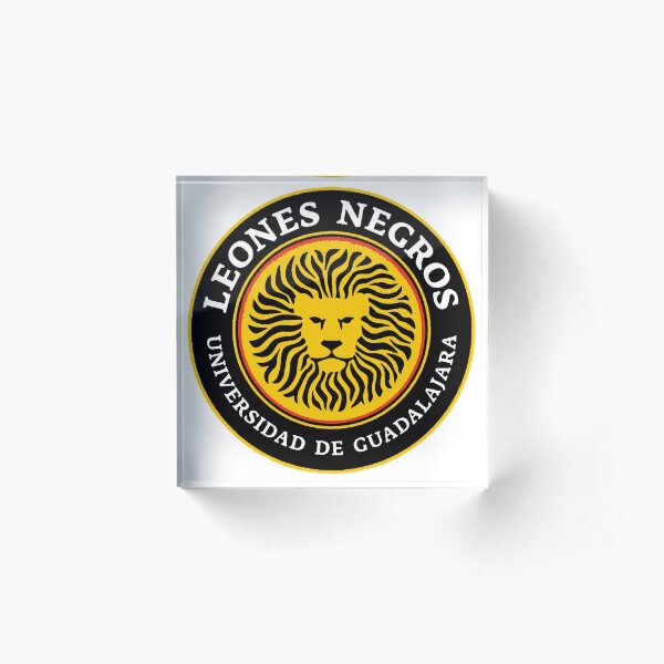 Leones Negros - UdeG - Club Universidad de Guadalajara, from Mexico Acrylic Block