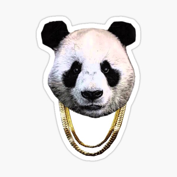 Panda Desiigner Stickers Redbubble - desiigner panda roblox remix