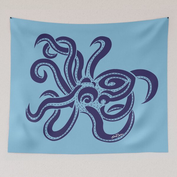 Item preview, Octopus (Blue) designed and sold by Ian2Danim.