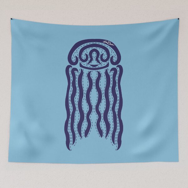 Item preview, Box Jellyfish (Blue) designed and sold by Ian2Danim.