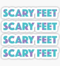 Sulley Scary Feet Monsters Inc Text Sticker