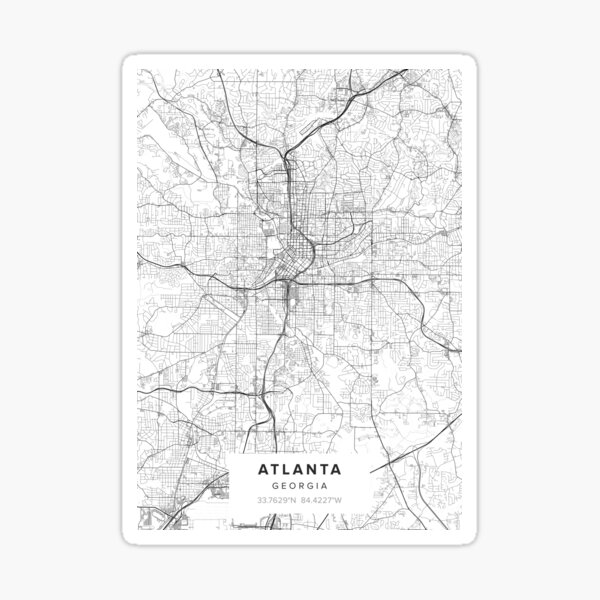 Artikel-Vorschau von Karte von Atlanta, GA, designt und verkauft von Kara515.