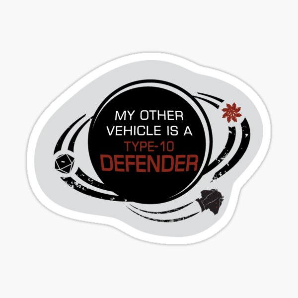 ELITE DANGEROUS: OTHER VEHICLE TYPE-10 DEFENDER STICKER Sticker