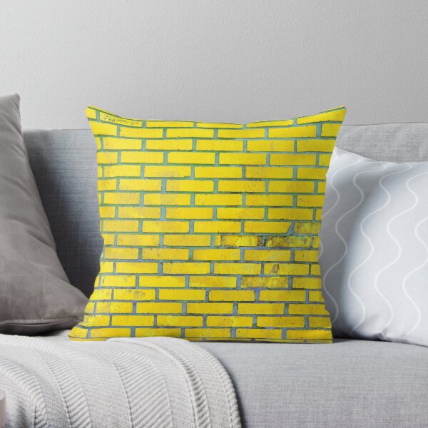 Yellow bricks Throw Pillow