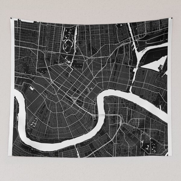 Item preview, New Orleans Map  designed and sold by Kara515.
