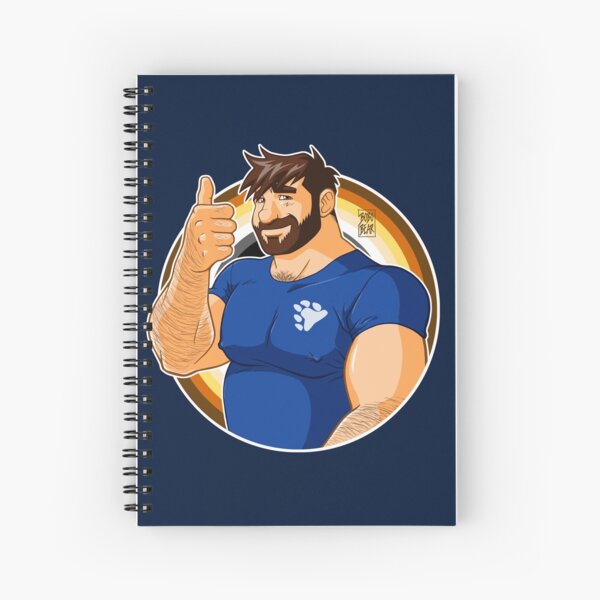 ADAM LIKES TO BEAR UP - BEAR PRIDE Spiral Notebook