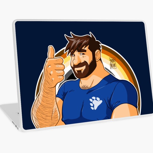 ADAM LIKES TO BEAR UP - BEAR PRIDE Laptop Skin