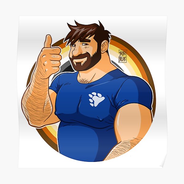 ADAM LIKES TO BEAR UP - BEAR PRIDE Poster