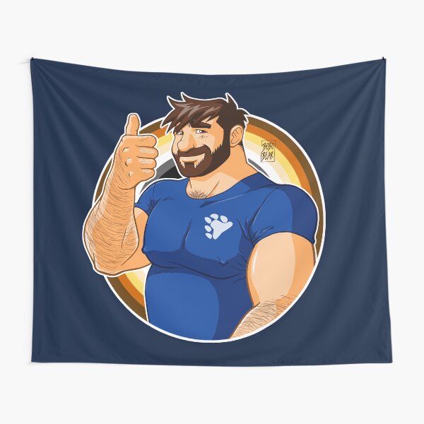 ADAM LIKES TO BEAR UP - BEAR PRIDE Tapestry
