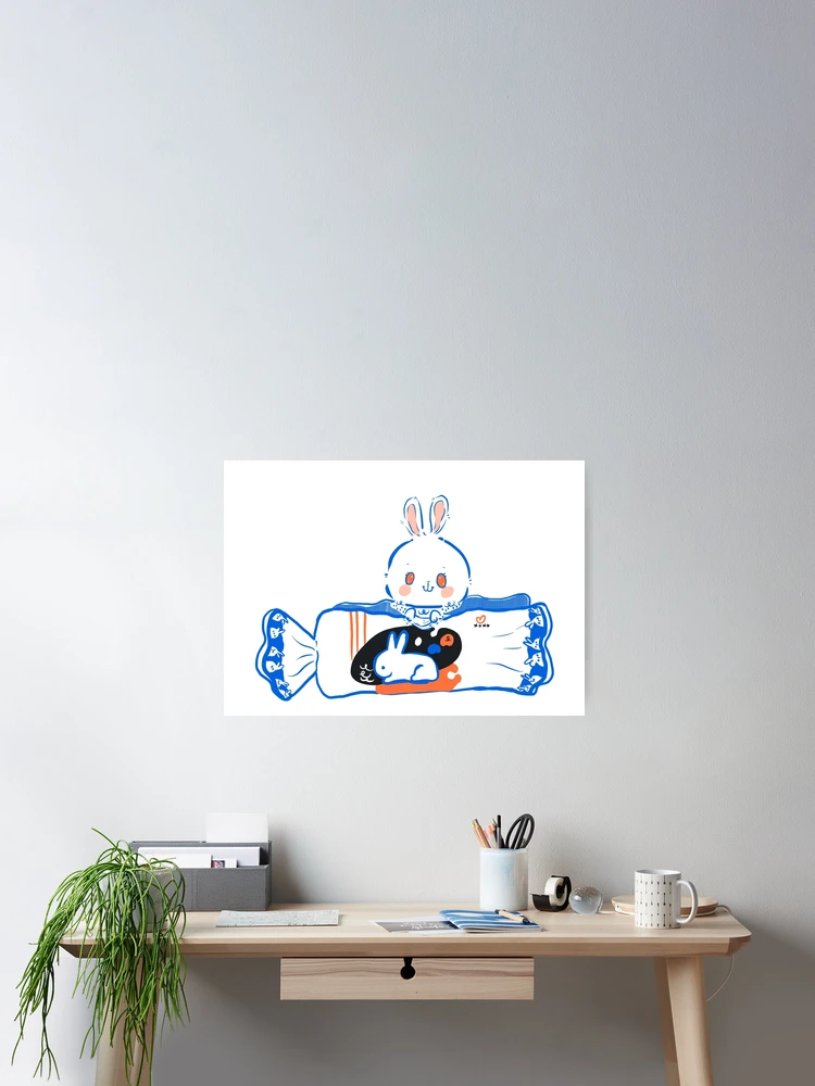 Thumbnail 2 of 3, Poster, White Rabbit designed and sold by fluffymafi.